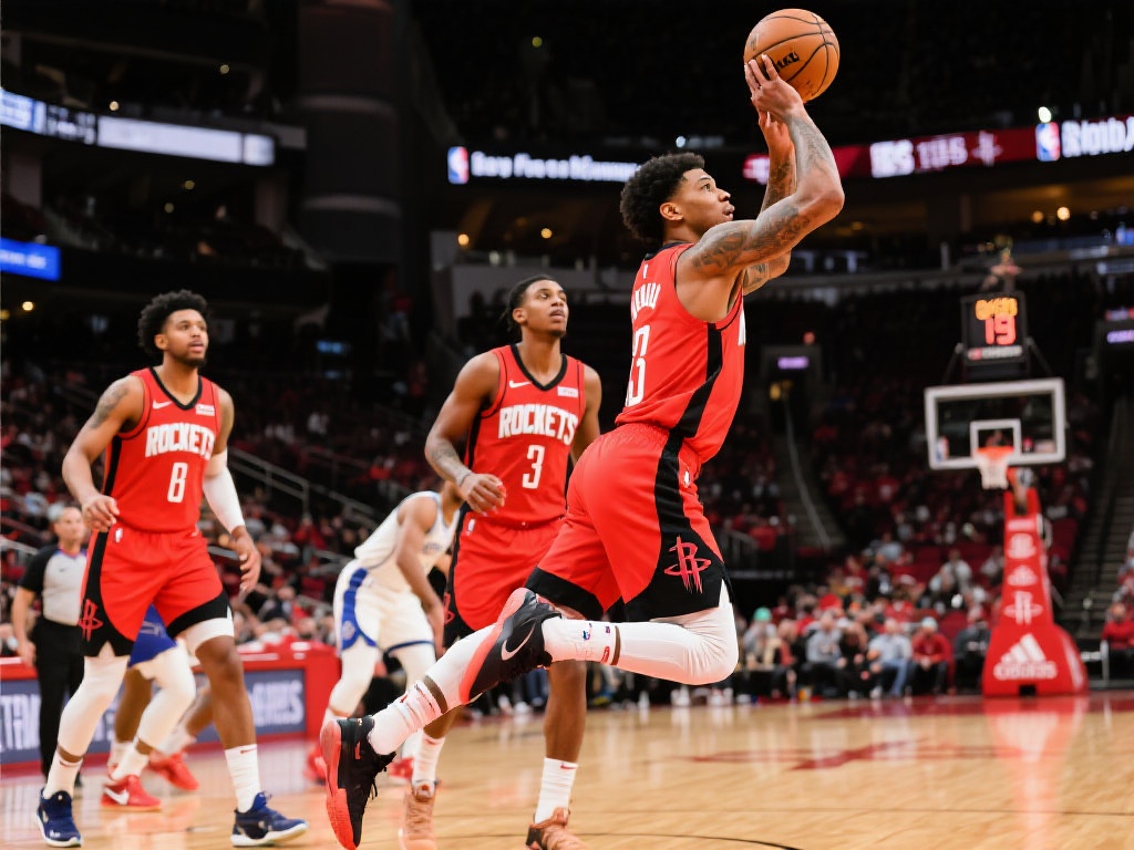 火箭队，一直是NBA中的强劲队伍，以快速